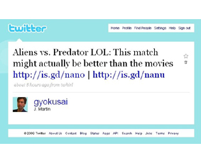 Aliens vs. Predator Tweet